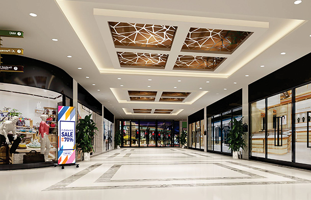 LED广告机应用场景-室内零售店